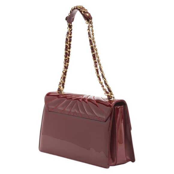 VALENTINO ORLANDI Wine Made In Italy Leather Quilted Crossbody - Picture 2 of 4